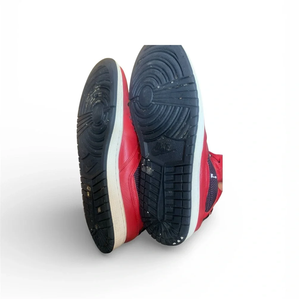 Jordan Red and Black High-Top Sneakers